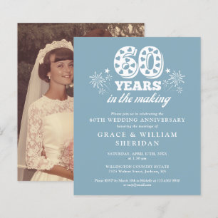 Budget In The Making 60th Anniversary Photo Invite