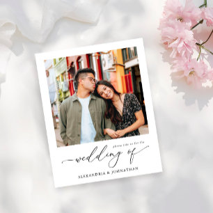 Budget Instant Photo Modern Wedding  Flyer