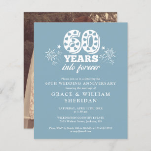 Budget Into Forever 60th Anniversary Photo Invite
