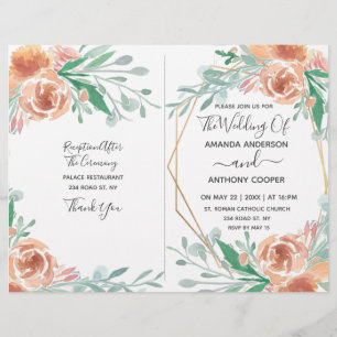 Budget invitation reception program flyer