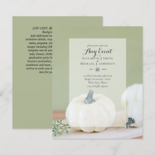 BUDGET INVITATIONS - ANY EVENT - Fall Pumpkins