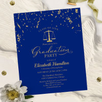 Budget Invitations Law School Graduation Party