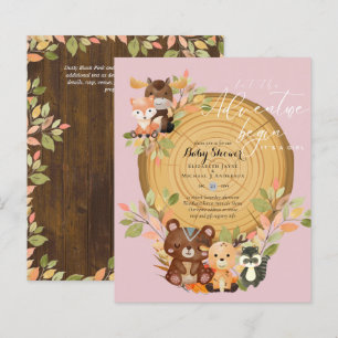 BUDGET Its A Girl WOODLAND ANIMALS Baby Shower