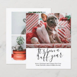 BUDGET It's Been a Ruff Year Dog Christmas