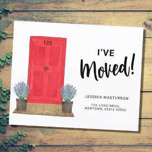 Budget I've Moved Door Moving Announcement