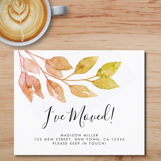 Budget I've Moved Fall Moving Announcement (Creator Uploaded)