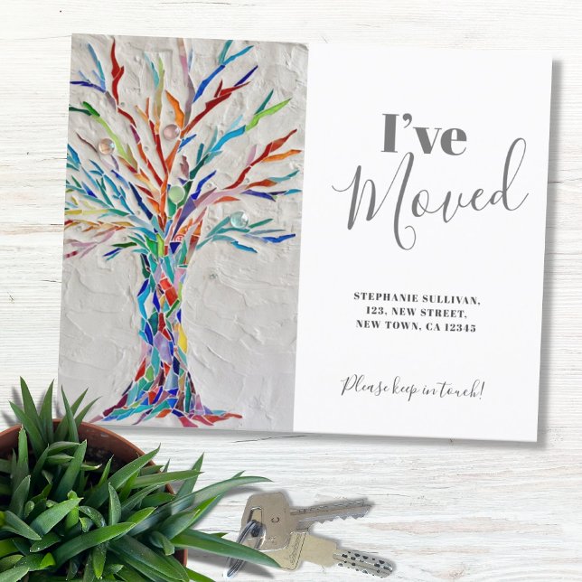 Budget I've Moved Moving Announcement Card (Creator Uploaded)