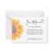 Budget I've Moved Sunflower Announcement Card