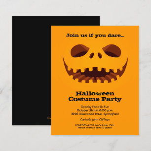 Budget Jack o' Lantern Halloween Invitations