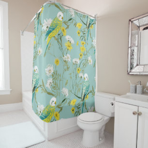 Budget Jaune et Turquoise rideau de douche