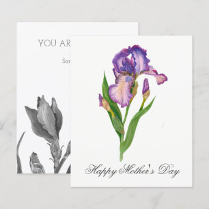 Budget Jolie aquarelle Florals Carte de jour des m