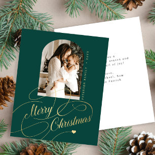 Budget Joyeux Noël photo élégante carte de vacance