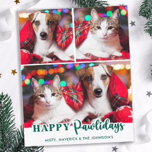 Budget Joyeux Pawlidays Carte de vacances pour chi