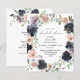 Budget Lavender, Navy & Pink Floral Bridal Shower