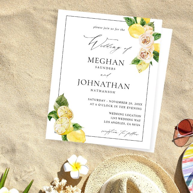 Budget Lemon Floral Wedding (Creator Uploaded)