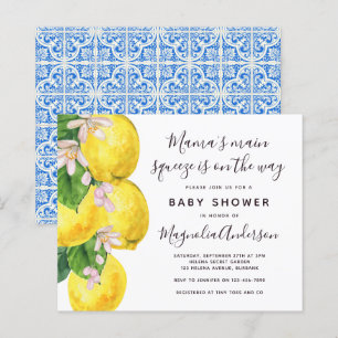 Budget Lemon Main Squeeze Baby Shower Invitation