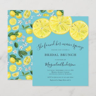 Budget Lemons Bridal Brunch Invitation