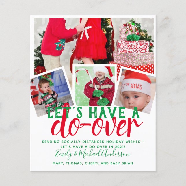 Budget Lets Have a Do Over PHOTO Collage Holidays (Front)