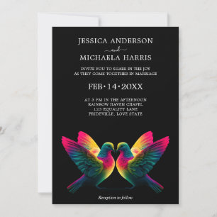 Budget🌈 LGBTQ Doves of Promise Invitation