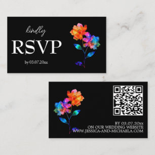 Budget🌈 LGBTQ Petals and Pride RSVP Enclosure Car Card