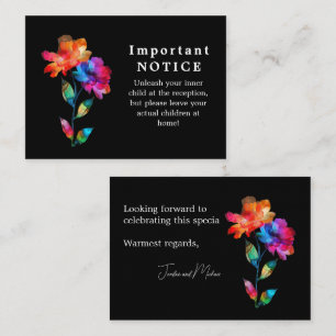 Budget🌈 LGBTQ Petals and Pride RSVP Enclosure Car Card