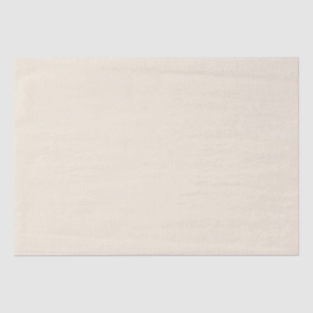BUDGET Light BEIGE Monochrome Wedding Tissue Paper (Front)
