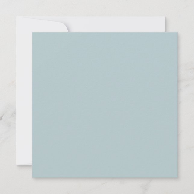BUDGET Light Sage Green Monochrome Wedding Invitation (Front)