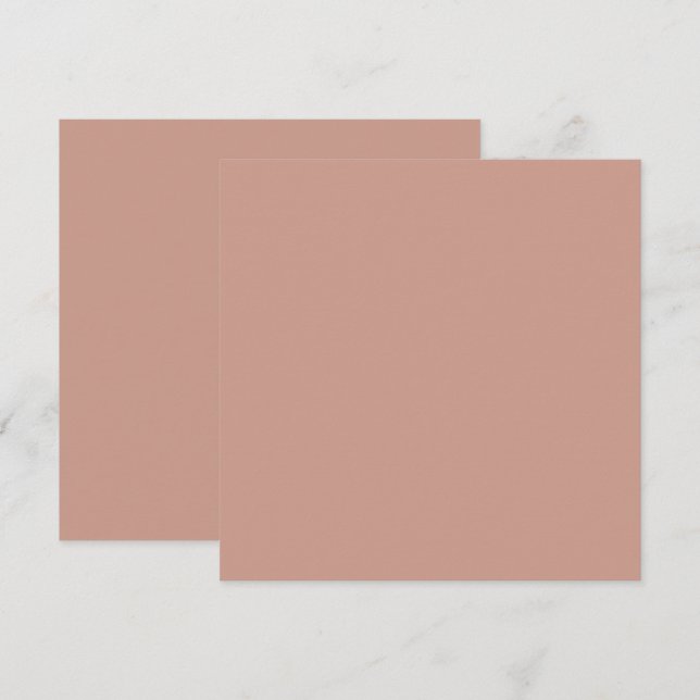 BUDGET Light Terracotta Monochrome WEDDING Thank You Card (Front/Back)
