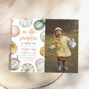 Budget Little Pumpkin Boho Birthday Party Photo