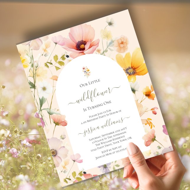 Budget Little Wildflower Turning One 1st Birthday  (Creator Uploaded)