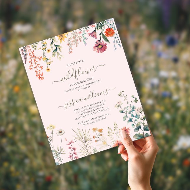 Budget Little Wildflower Turning One 1st Birthday  (Creator Uploaded)