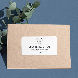 Budget Logo Business Company Mailing Address Label