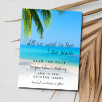 Budget Love and the Beach Wedding Save the Date