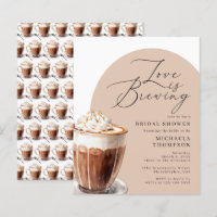 Budget Love is Brewing Coffee Bridal Shower Invite