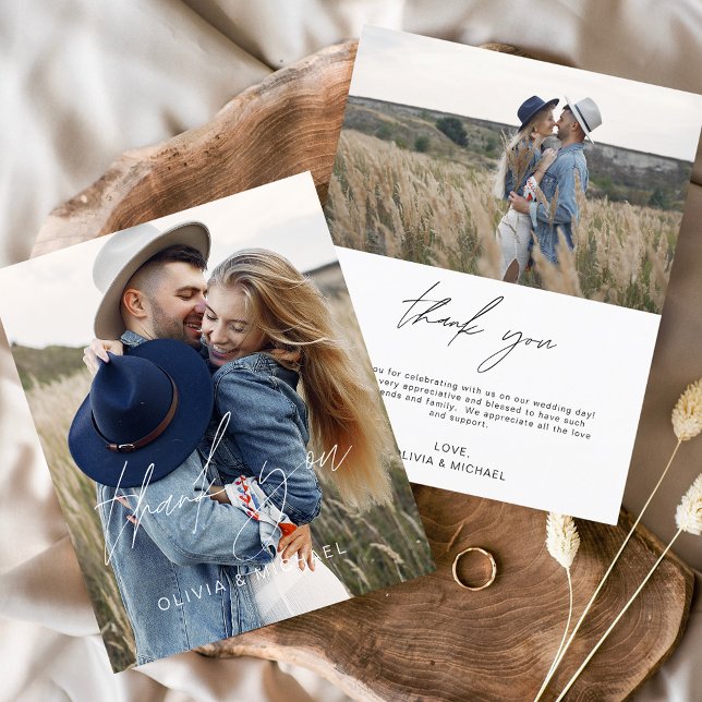 Budget Mariage 2 Photos Merci Cartes (Créateur téléchargé)