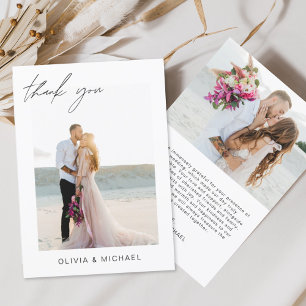 Budget Mariage Minimaliste Photo Merci Cartes