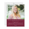 Budget Maroon Gold 5 Photo Graduate Announcement