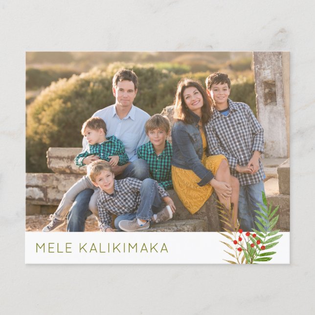 Budget MELE KALIKIMAKA Feuilles Vacances 3 Cartes  (Devant)