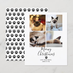 BUDGET Meowy Christmas Pet Cat Christmas Card
