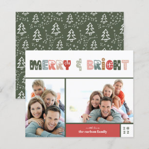 Budget Merry and Bright Photo Holiday Card
