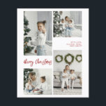 BUDGET Merry Christmas Family Photo Card<br><div class="desc">Create a lasting impression this season with a unique holiday card. This simple, template features a clean, modern design. Customize it with your information and make it uniquely yours! Budget Paper is thin! ***Upgrade for a thicker paper. Envelopes are not included with this design. Must purchase separately.*** For card stock,...</div>