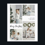 BUDGET Merry Christmas Family Photo Card Flyer<br><div class="desc">Create a lasting impression this season with a unique holiday card. This simple, template features a clean, modern design. Customize it with your information and make it uniquely yours! Budget Paper is thin! ***Upgrade for a thicker paper. Envelopes are not included with this design. Must purchase separately.*** For card stock,...</div>