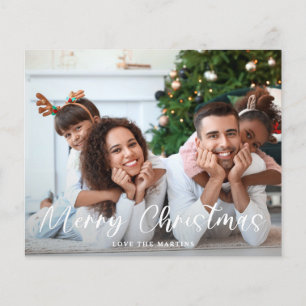 Budget Merry Christmas Fun Script Photo Flyer