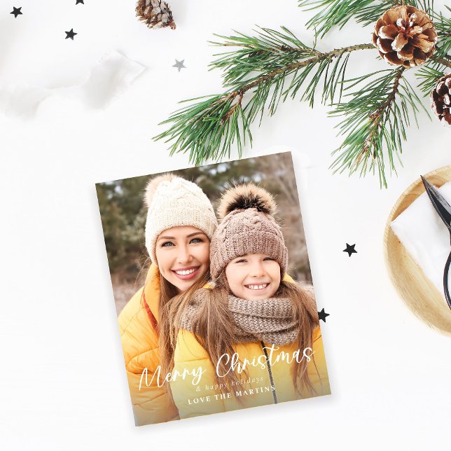 Budget Merry Christmas Fun Script Photo Vertical Flyer (Creator Uploaded)