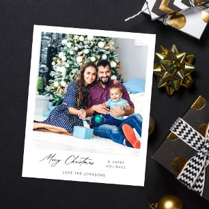 Budget Merry Christmas Instant Photo Minimalist VR Flyer