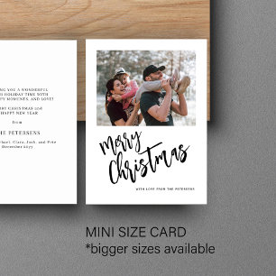 Budget Merry Christmas photo simple Holiday Card