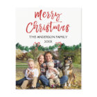 Budget Merry Christmas Script Photo Card