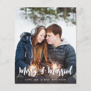 Budget Merry & Married Minimalist V Photo Flyer