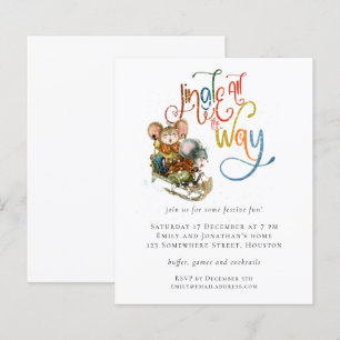 Budget Mice Jingle All the Way Christmas Invite