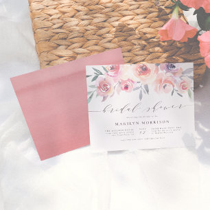 Budget Midsummer Floral Watercolor Bridal Shower